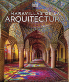 Cover of the book 'Maravillas de la Arquitectura' featuring an intricate and colorful architectural interior, likely a mosque, highlighting the beautiful patterns and design.