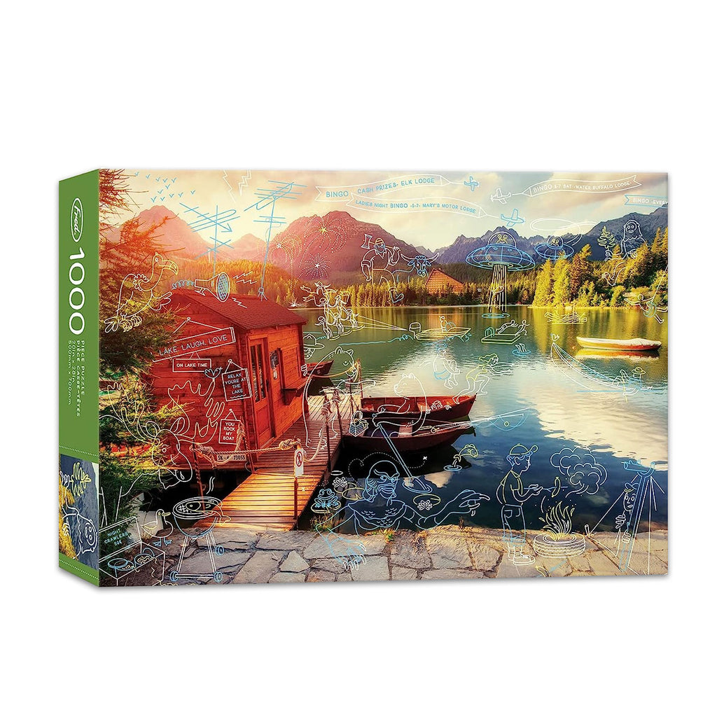 Livin la Vida Lake Jigsaw Puzzle – CAC Design Store