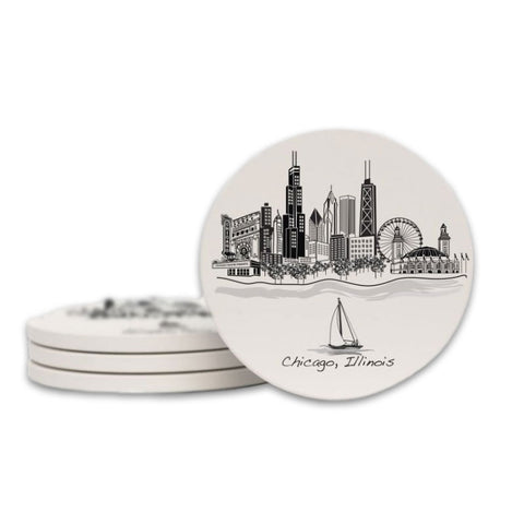 Chicago Landmarks Coasters - Set of 4
