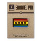 Chicago Pride Flag Enamel Pin