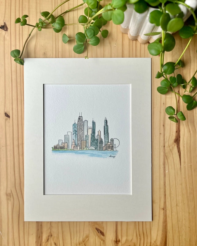 Chicago Skyline - Watercolor DIY Kit