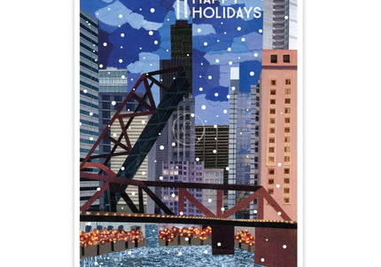 Chicago Bridge Holiday Cards - Set of 8