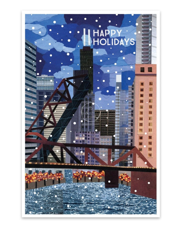 Chicago Bridge Holiday Cards - Set of 8