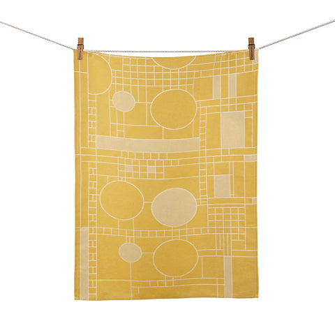 Frank Lloyd Wright Coonley Playhouse Jacquard Tea Towel