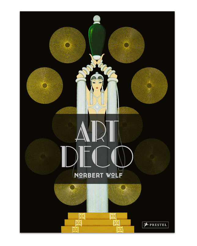 Cover of the hardcover book 'Art Deco' by Norbert Wolf, featuring a stylized Art Deco-inspired design with decorative elements.