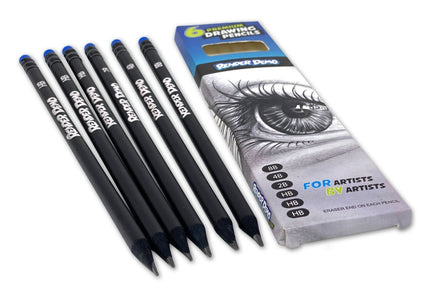 Premium Drawing Pencils - Pack of 6