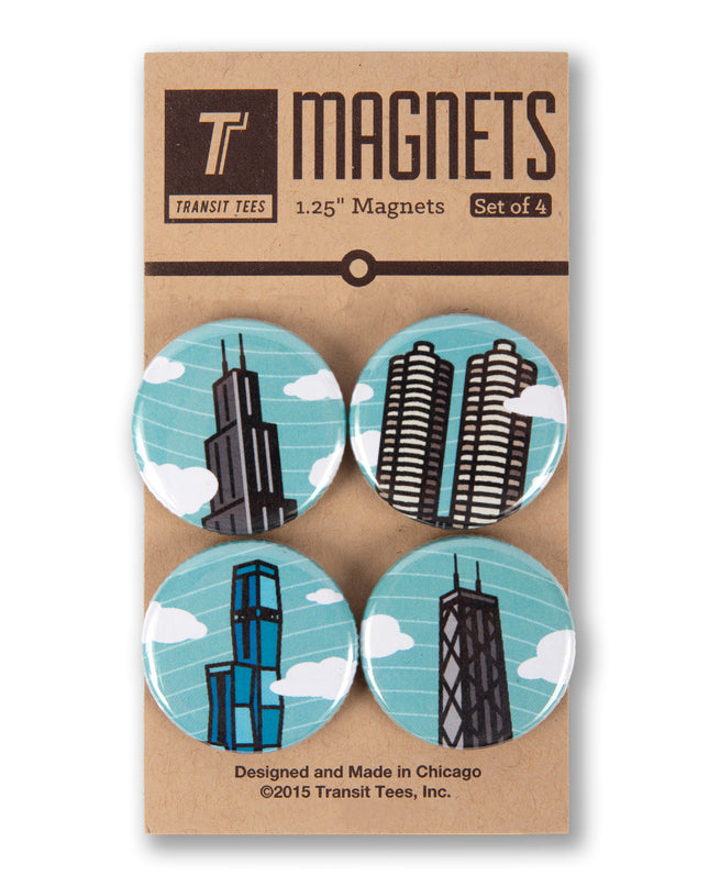 Chicago Skyline Magnet Pack