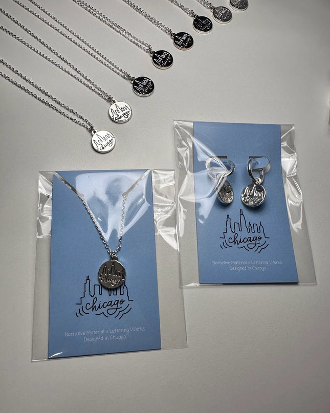 Chicago Skyline Earrings Gold