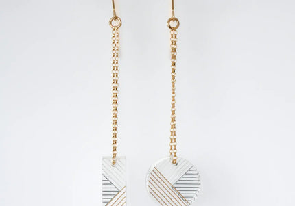 Osa/Oda Earrings Mis-Matched Dangle
