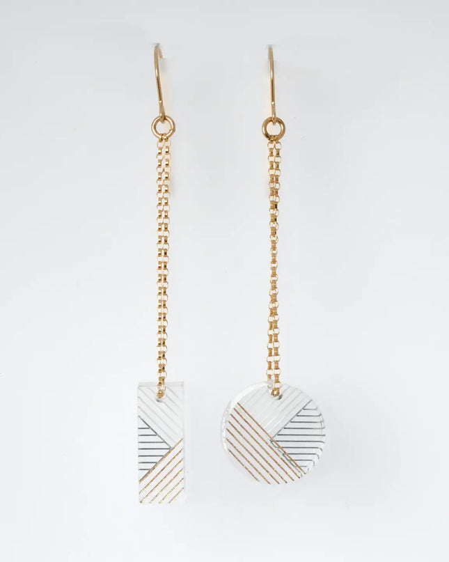 Osa/Oda Earrings Mis-Matched Dangle
