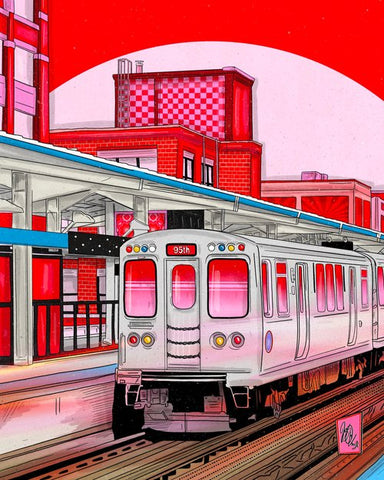 Red Line 11x14 Print