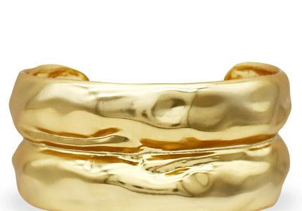 Bubble Textured Two Row Cuff