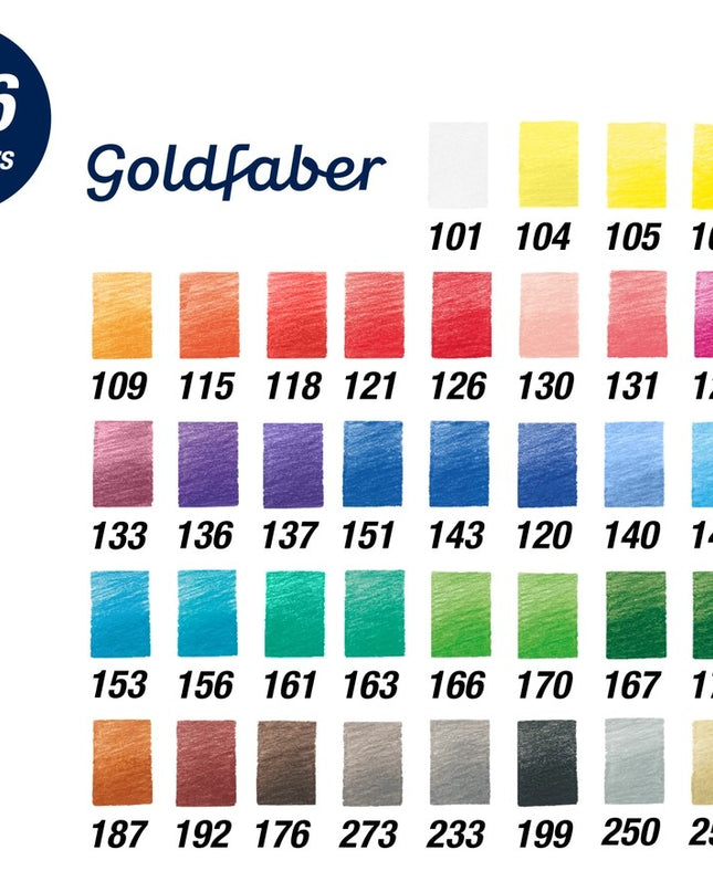 Goldfaber Color Pencils - Tin of 36