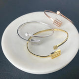 Chicago Flag Wrap Bracelet Silver