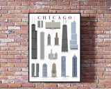 Architecture in Chicago Poster