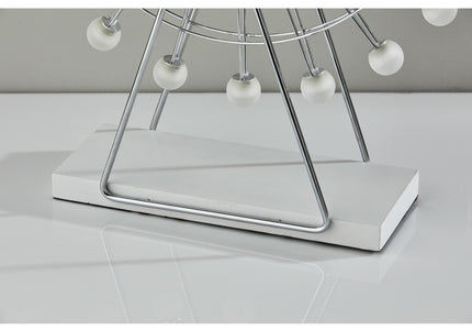 Chrome Ferris Wheel Large Table Lamp