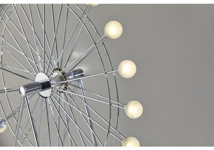 Chrome Ferris Wheel Large Table Lamp