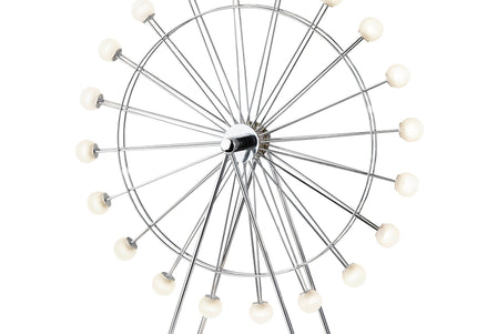 Chrome Ferris Wheel Large Table Lamp
