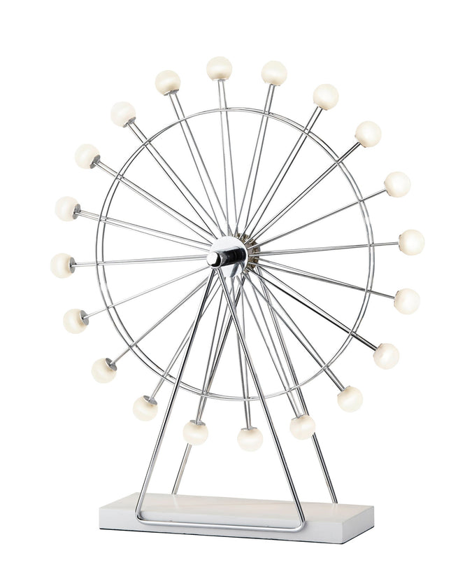 Chrome Ferris Wheel Large Table Lamp
