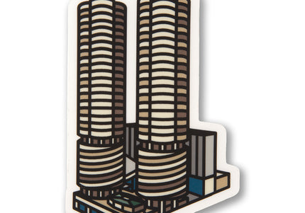 Corncob Towers Sticker