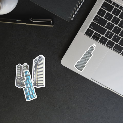 Chicago's Tallest Tower Sticker – CAC Design Store