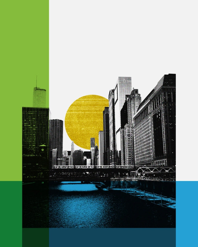 Chicago - On the River 11x14 Print