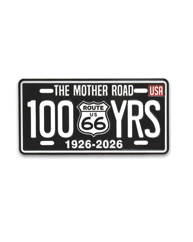 100 Years Route 66 Magnet- BLACK