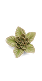 Peridot Green Maiden Lotus Ceramic Flower