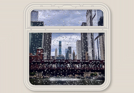 Chicago El Window - 10x10 Print