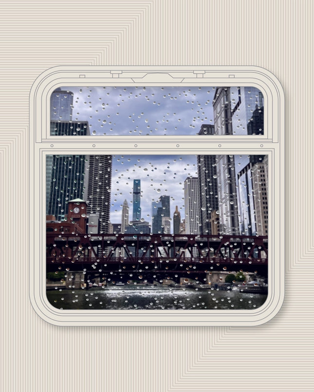 Chicago El Window - 10x10 Print