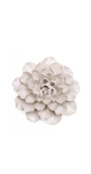 Ivory European Water Lily Ceramic Flower
