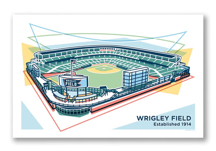Wrigley Field Print 11" X 17"