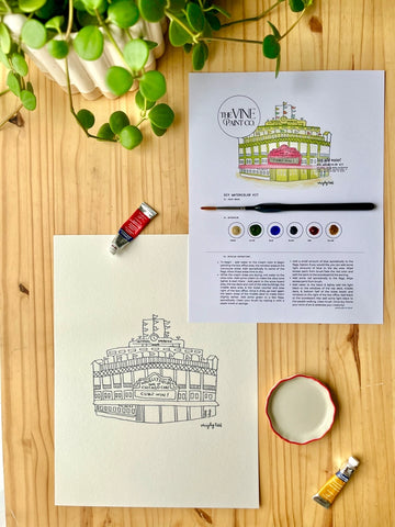 Wrigley Field - Watercolor DIY Kit