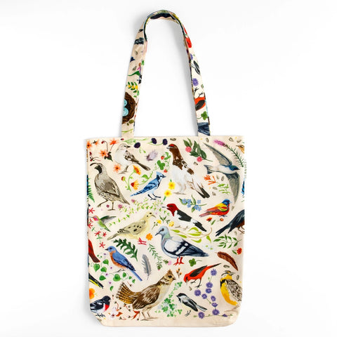Feathered Friends Birds Tote Bag
