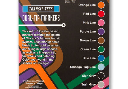 Transit Tees Dual Tip Markers