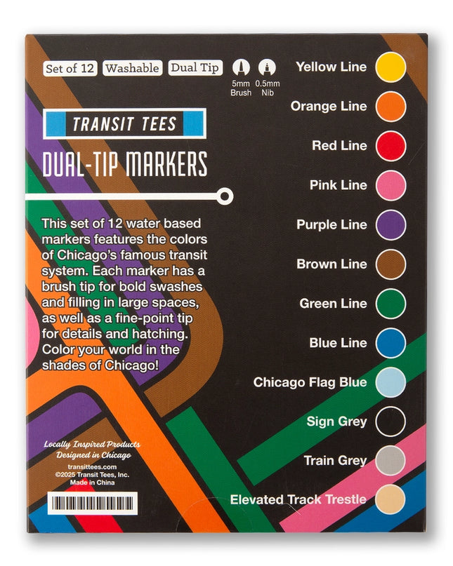Transit Tees Dual Tip Markers