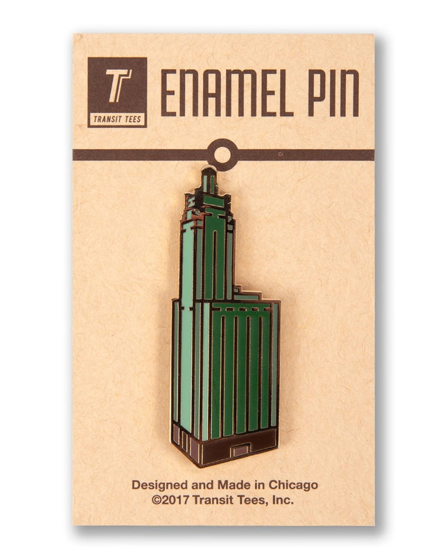 Champagne Building Enamel Pin