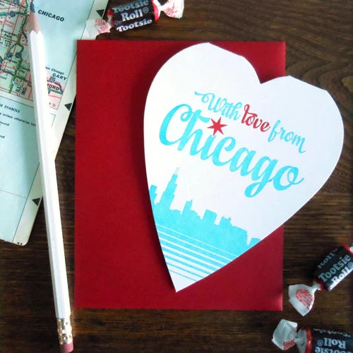 With Love from Chicago Greeting Card