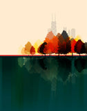 Chicago - Autumn City Print