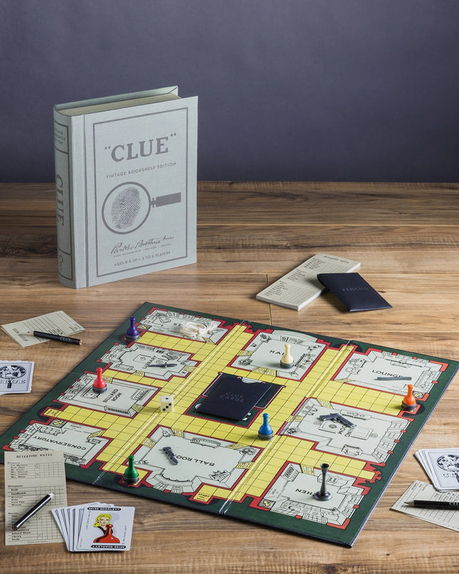 Clue Vintage Bookshelf Board Game