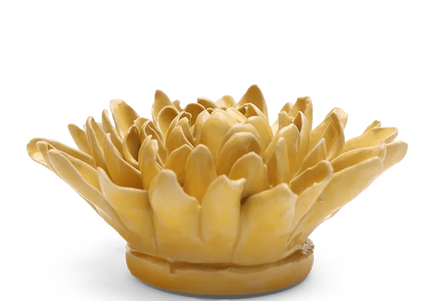 Buttercup Yellow Chrysanthemum Ceramic Flower