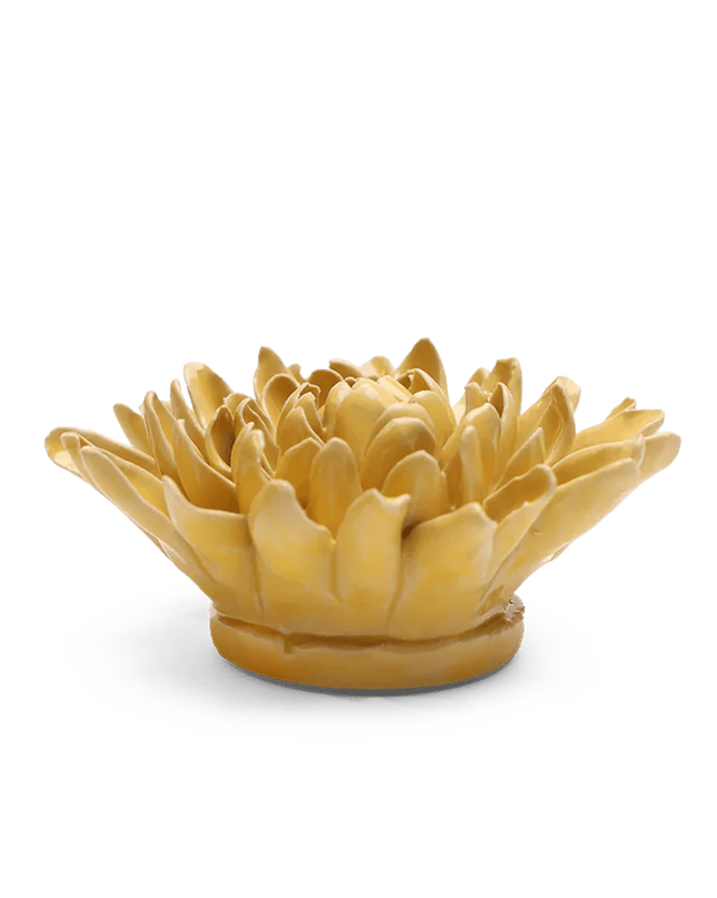 Buttercup Yellow Chrysanthemum Ceramic Flower