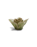 Peridot Green Maiden Lotus Ceramic Flower
