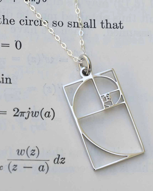 Fibonacci Necklace Silver