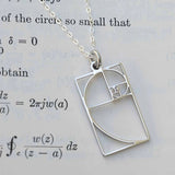 Fibonacci Necklace Silver