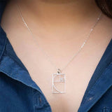 Fibonacci Necklace Silver