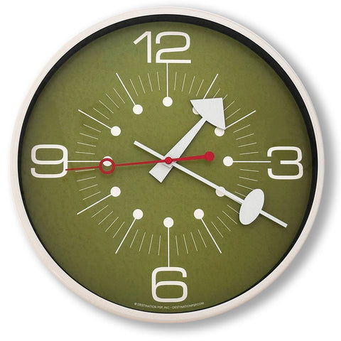 About Dot Time Wall Clock Green