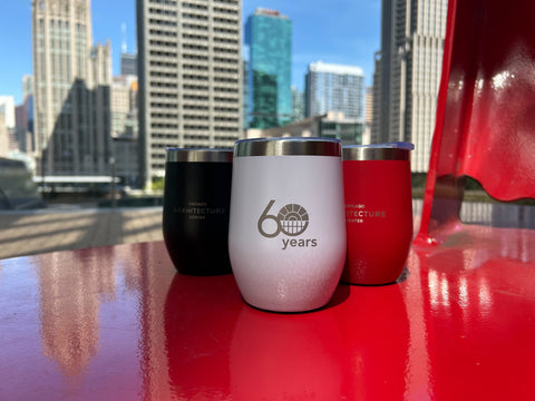 CAC 60th Anniversary Wine Tumbler- WHITE