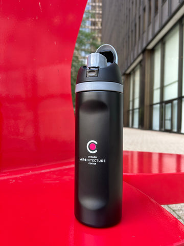 CAC Logo Sip Lid Reusable Bottle- BLACK