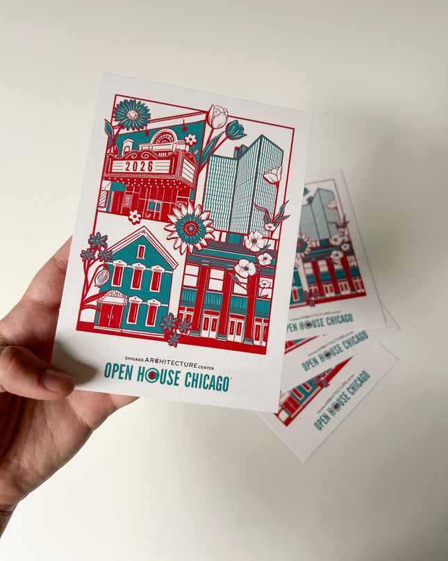 Open House Chicago 2026 Postcard